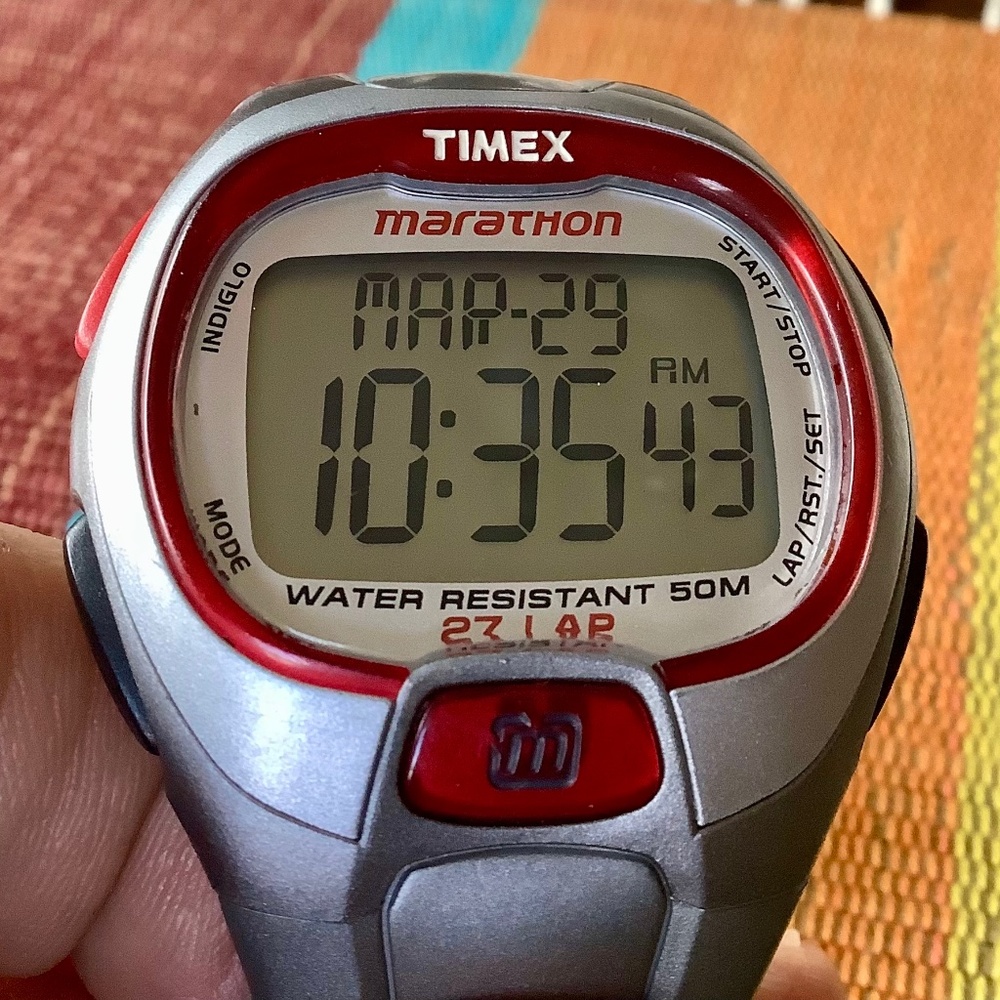 Retro Timex Marathon 27 lap sports watch
